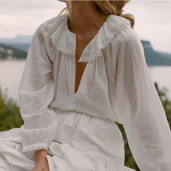 DÔEN Jean Top - Salt - Picture 2 of 7